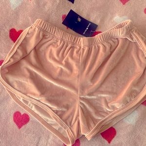 Brandy Melville Velour Track Shorts